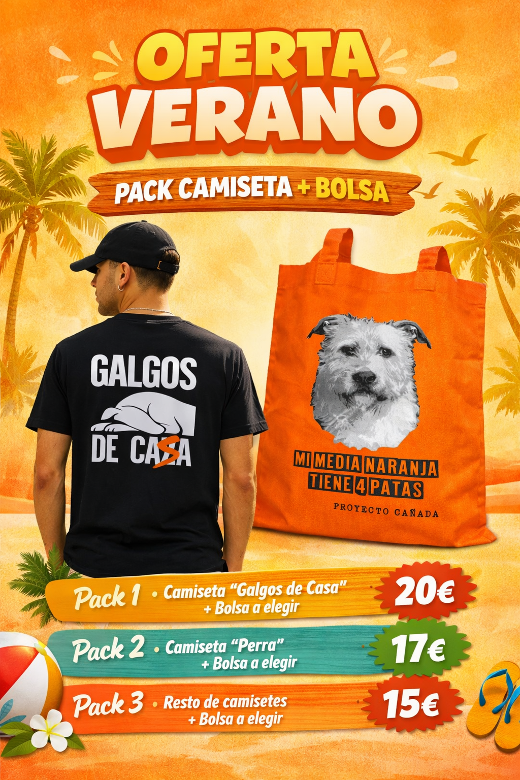 Pack Oferta Verano: Camiseta + Bolsa