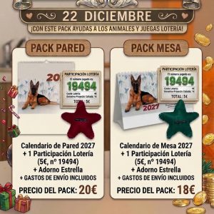 Pack Calendario 2027 + Lotería Navidad + Regalo